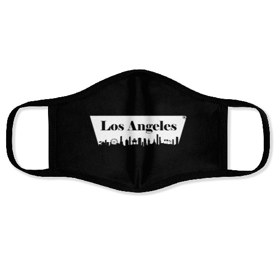 Los Angeles Skyline Face Masks