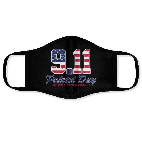 Patriot Day Never Forget 9 11 Anniversary Face Masks