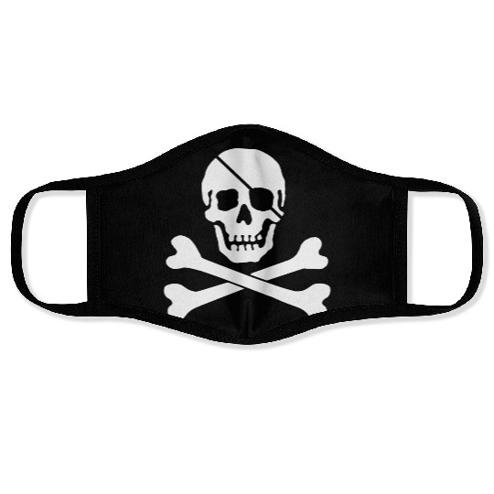 Jolly Roger Pirate Flag Skull and Crossbones Face Masks