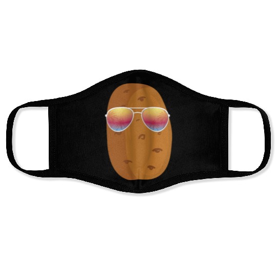 Potato With Sunglasses Face Masks