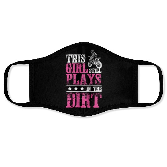 Girl Motocross Dirt Bike Face Masks