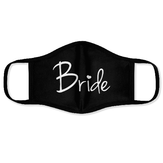 Bride Love Cool Logo Face Masks