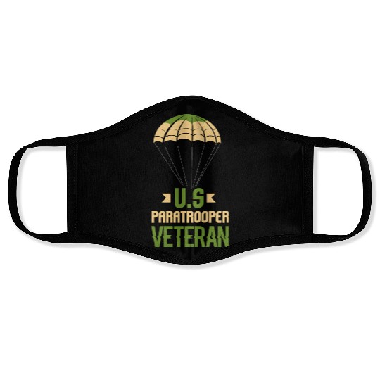 Army Parachute Airborne Division US Veteran Face Masks