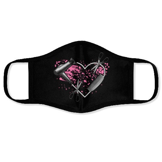 I Love My Job Hairstylist Hairdresser Blower Face Masks