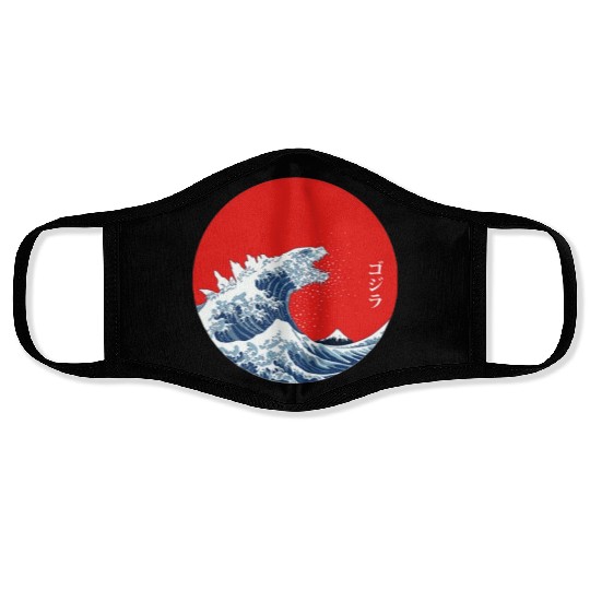 Great Wave Off Kanagawa Circle Face Masks