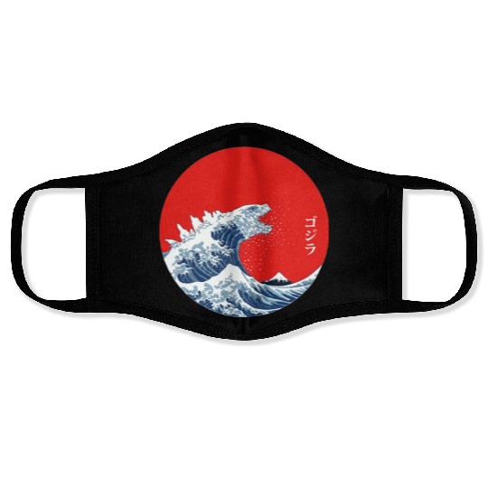 Great Wave Off Kanagawa Circle Face Masks