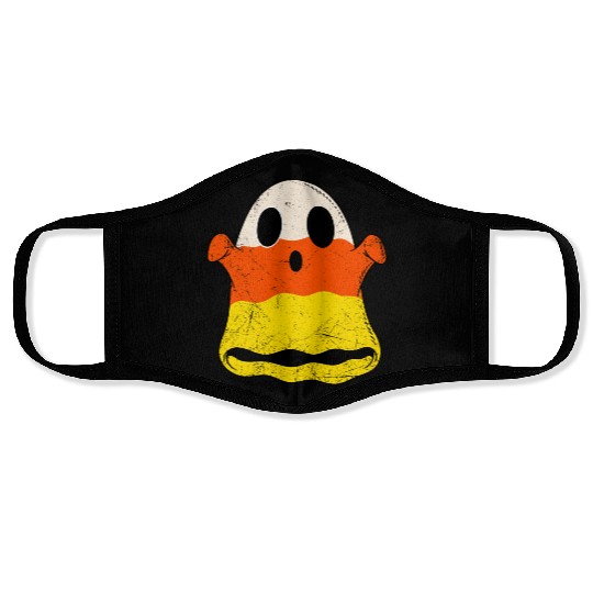 Vintage Candy Corn Ghost Creepy Halloween Costume Face Masks