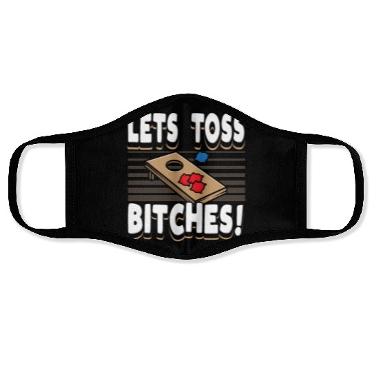 Cornhole player, Cornhole lover, Game Sport Gift Face Masks