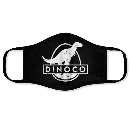 Dinoco White Distressed Face Masks