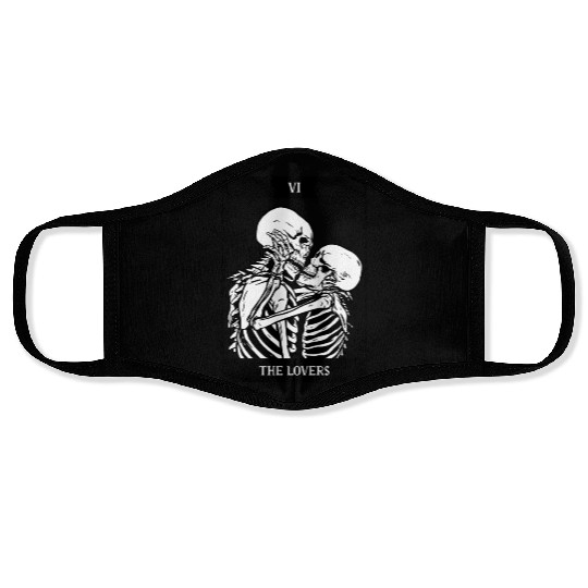 The Lovers Skeleton Tarot Card Face Masks