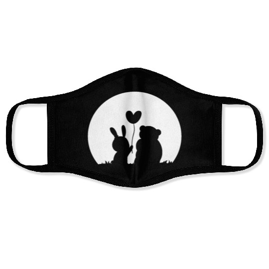 Bunny and Bear Face Masks