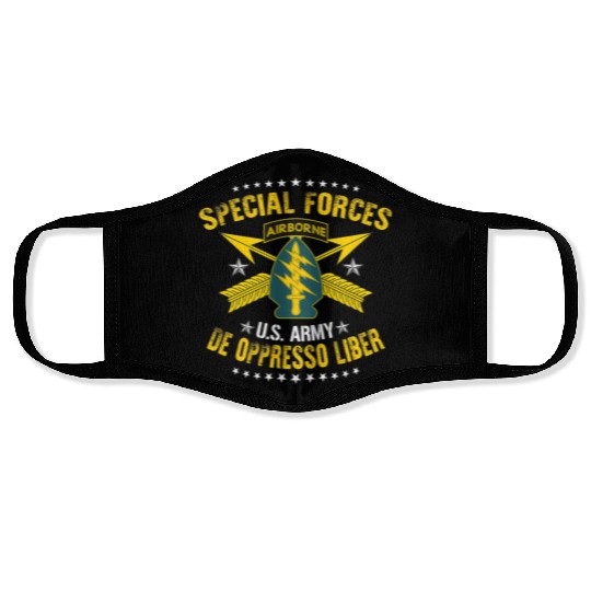 US Army Special Forces De Oppresso Liber Face Masks