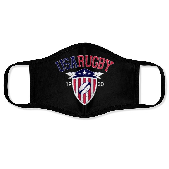 Vintage Usa Rugby Face Masks