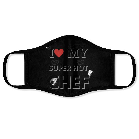I Love My Super Hot Chef Valentine's Day Chef's Face Masks