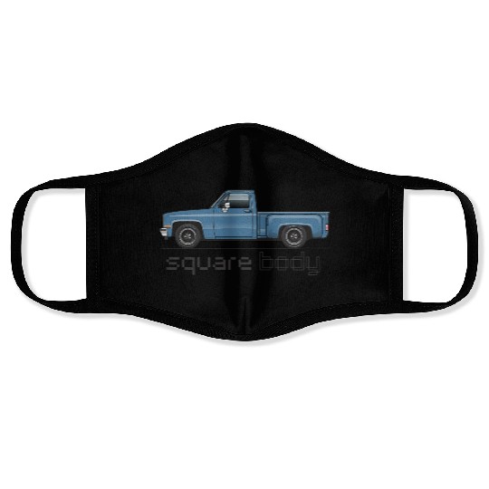Square Body Blue Face Masks