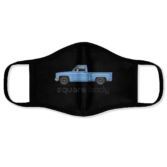 Square Body Light Blue Face Masks
