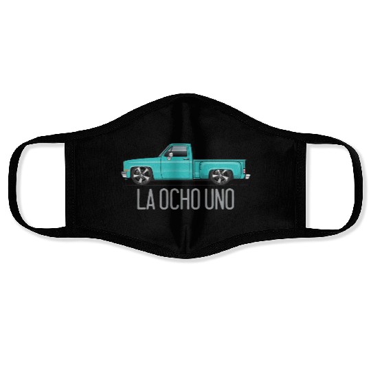 La Ocho Uno Light Turquoise Face Masks