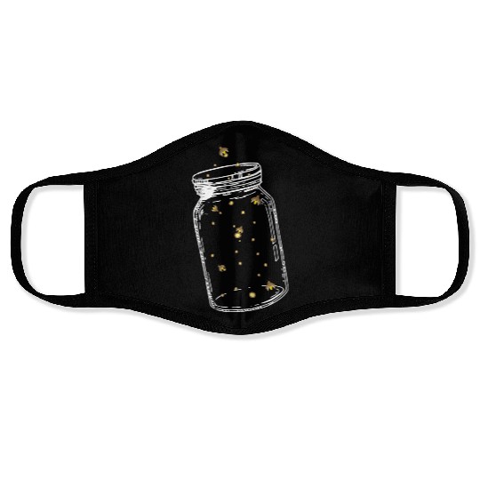 Lightning Bugs Catching Fireflies I Fireflies Face Masks