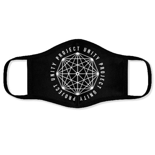 Project Unity Logo (White) Face Masks