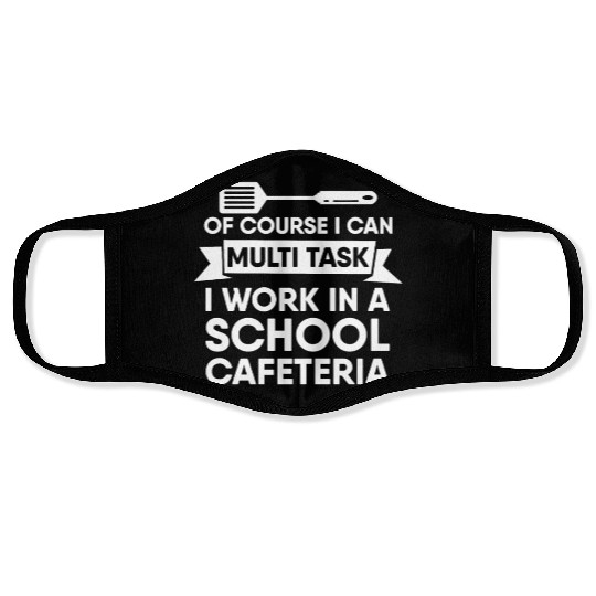 Lunch Lady Face Masks