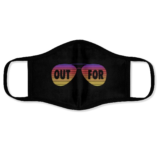 School's Out For Summer Vintage Kids Teacher Face Masks