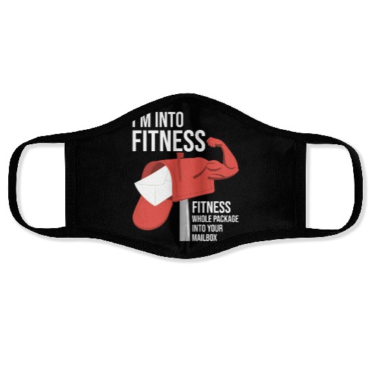 I'm Into Fitness Postal Worker Mailman Postman Face Masks