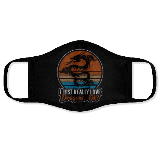 Dragon Ice Chinese Dragon Face Masks