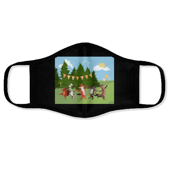 Wild Animals: Forest Fiesta Face Masks
