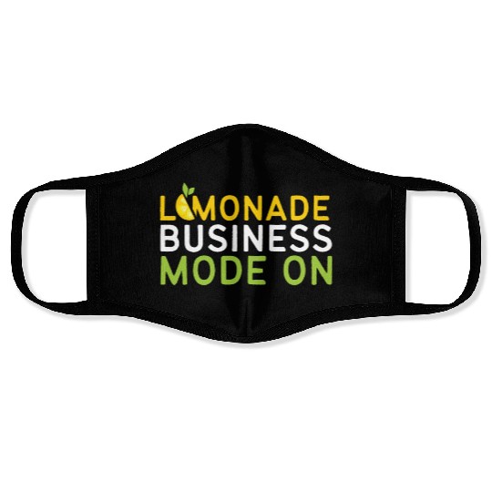 Lemonade Business Mode On Lemon Juice Boss Face Masks