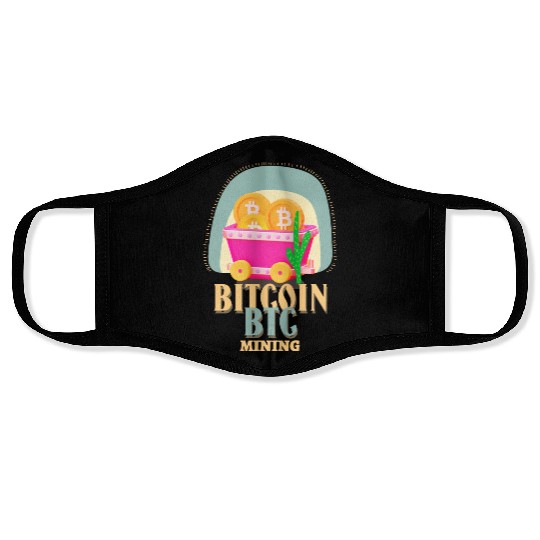 BITCOIN mining Face Masks