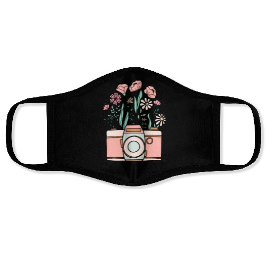 Vintage Wildflowers Sublimation Face Masks