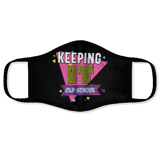 Keeping It Old School Retro Face Masks