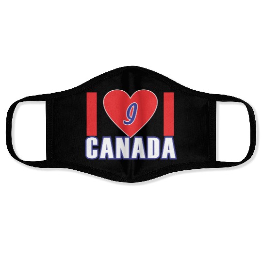 i love canada Face Masks