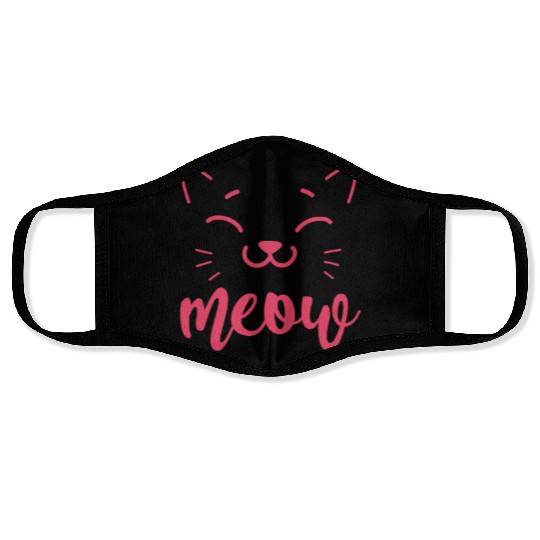 Meow Cat Face Masks