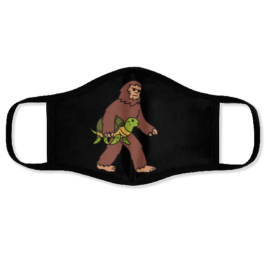 Bigfoot Sasquatch Walking Turtle Face Masks