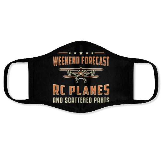RC Plane Aircraft Pilot Weekend Forecast RC Planes Face Masks
