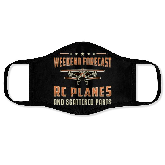 RC Plane Aircraft Pilot Weekend Forecast RC Planes Face Masks