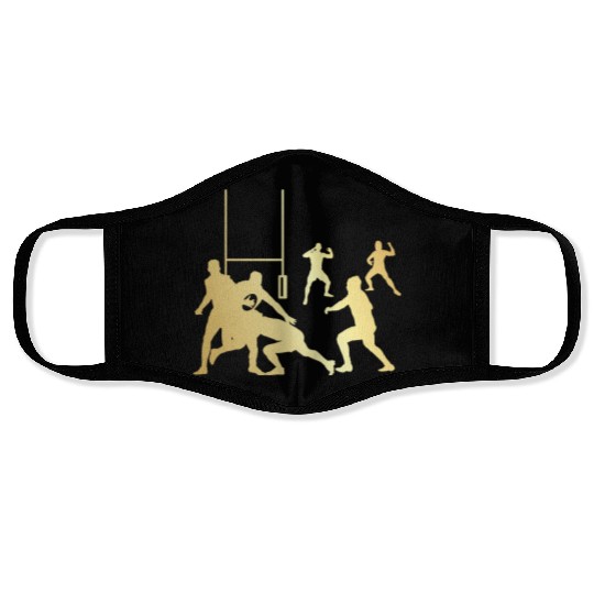 Rugby Sports Lover Rugby Tackle Face Masks