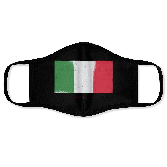 Italy Flag PIzza Pasta Travel Italy Flag PIzza Pas Face Masks