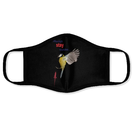 Bird in Flight Inspirational Design Face Masks