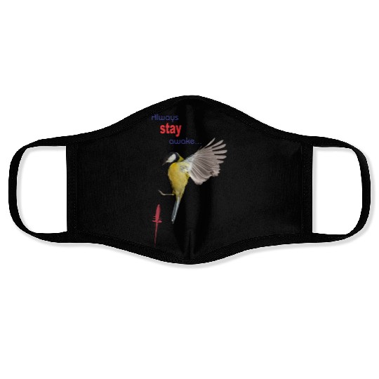 Bird in Flight Inspirational Design Face Masks