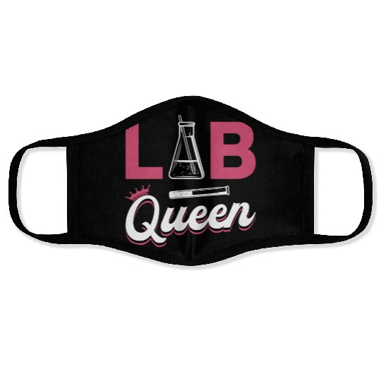 Lab Tech Lab Queen Laboratory Science Technician Face Masks