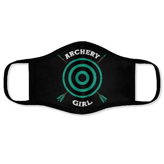 Archery Girl Archer Face Masks