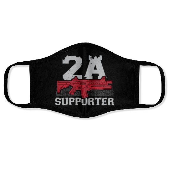 Second Amendment Supporter Gun Rights America Face Masks