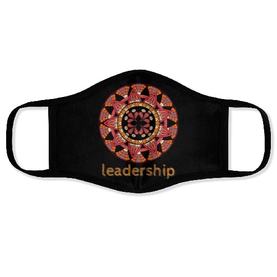 Leadership Mandala Design Face Masks