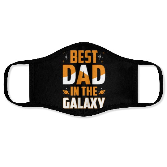 BEST DAD IN THE GALAXY Gift for Daddy Face Masks