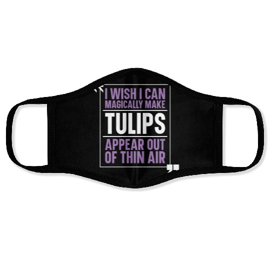 Tulip Garden Gardening Face Masks