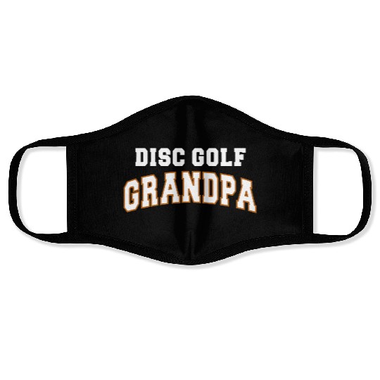 Disc Golf Grandpa Fathers Day Gift Idea Face Masks