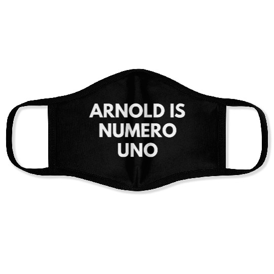 Arnold Is Numero Uno Gym Face Masks