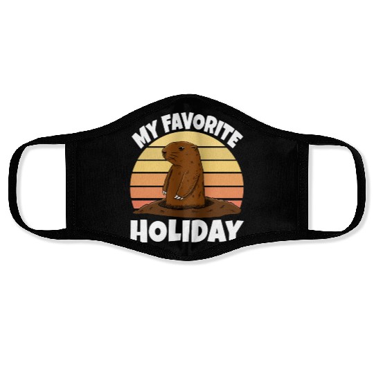 My Favourite Holiday Groundhog Face Masks